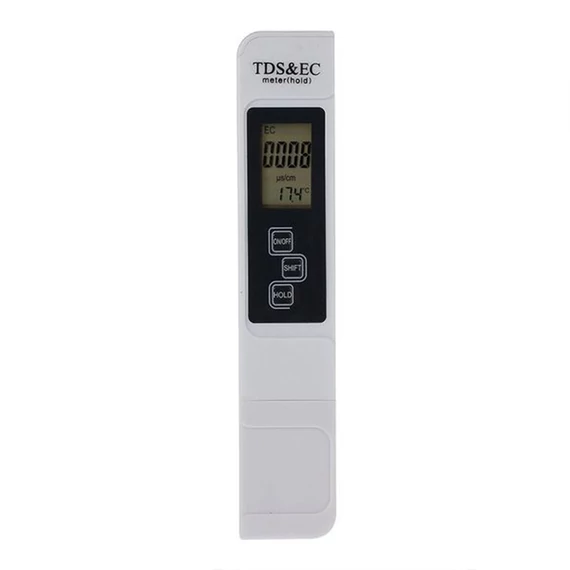 Aquatek TDS+EC mérő – digitális, nagy felbontású kijelzővel