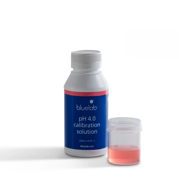 Bluelab pH 4.0 kalibráló folyadék – 250 ml-es kiszerelés